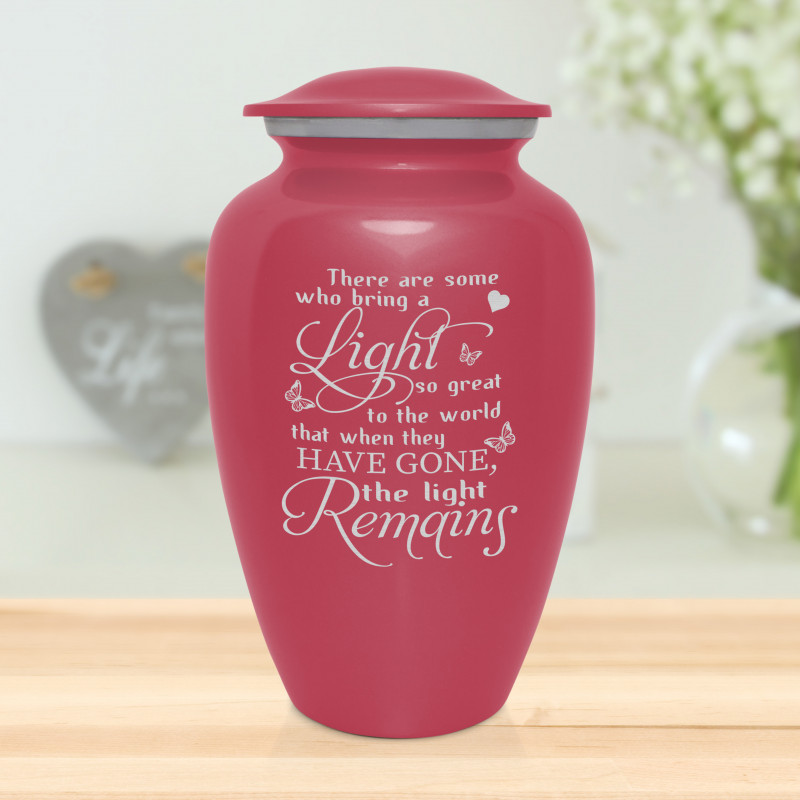 Light Remains Cremation Urn - Rose Pink