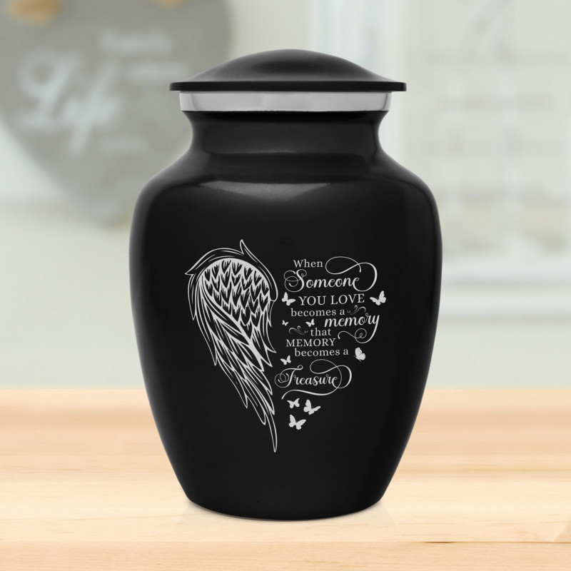 Memory Becomes a Treasure Sharing Urn - Jet Black
