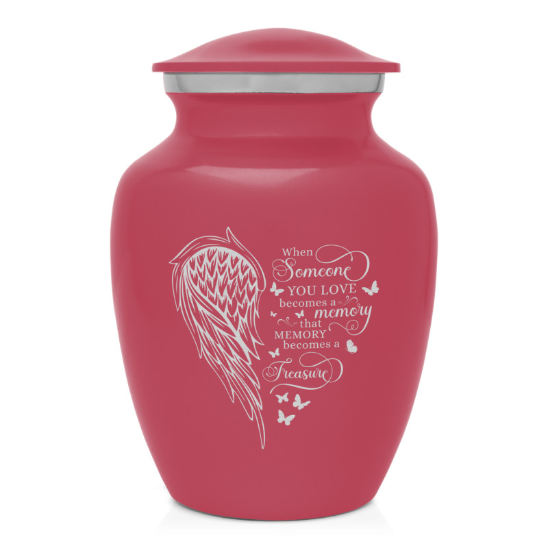 Memory Becomes a Treasure Sharing Urn - Rose Pink