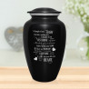 I Thought Of You Today Cremation Urn - Jet Black