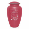 I Thought Of You Today Cremation Urn - Rose Pink