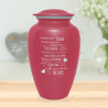 I Thought Of You Today Cremation Urn - Rose Pink