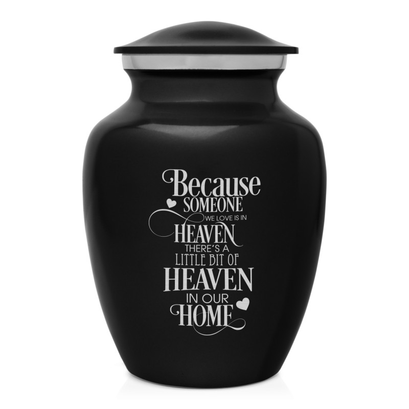 Heaven In Our Home Sharing Urn - Jet Black