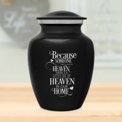 Heaven In Our Home Sharing Urn - Jet Black