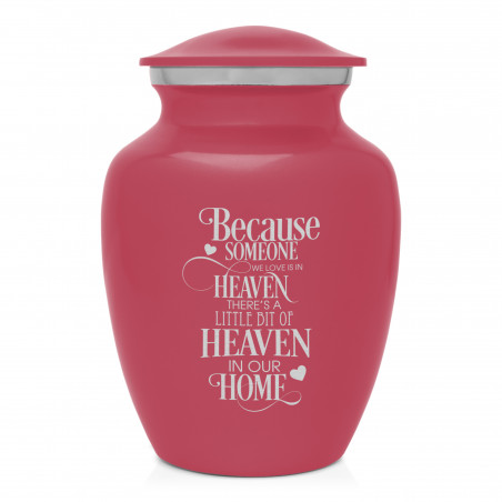 Heaven In Our Home Sharing Urn - Rose Pink