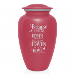 Heaven In Our Home Cremation Urn - Rose Pink