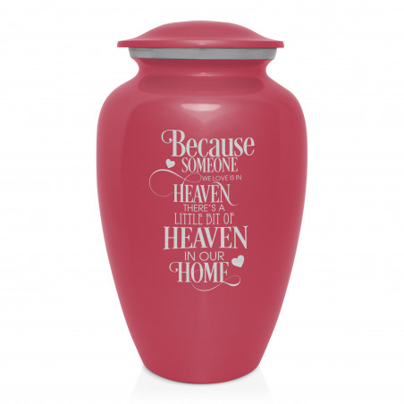 Heaven In Our Home Cremation Urn - Rose Pink