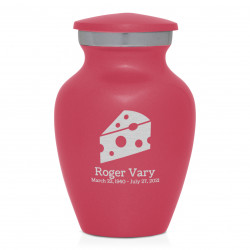 Cheese Keepsake Urn - Rose Pink