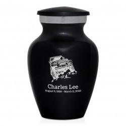 Offroad Truck Keepsake Urn - Jet Black