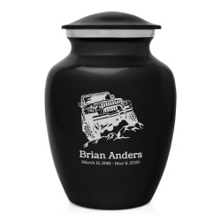 Offroad Truck Sharing Urn - Jet Black