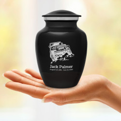 Offroad Truck Sharing Urn - Jet Black