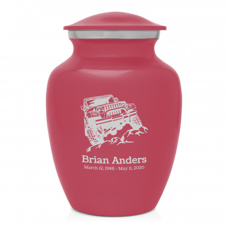 Offroad Truck Sharing Urn - Rose Pink