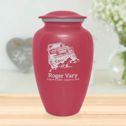 Offroad Truck Cremation Urn - Rose Pink