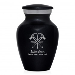 Woodworking Keepsake Urn - Jet Black