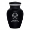 Woodworking Keepsake Urn - Jet Black