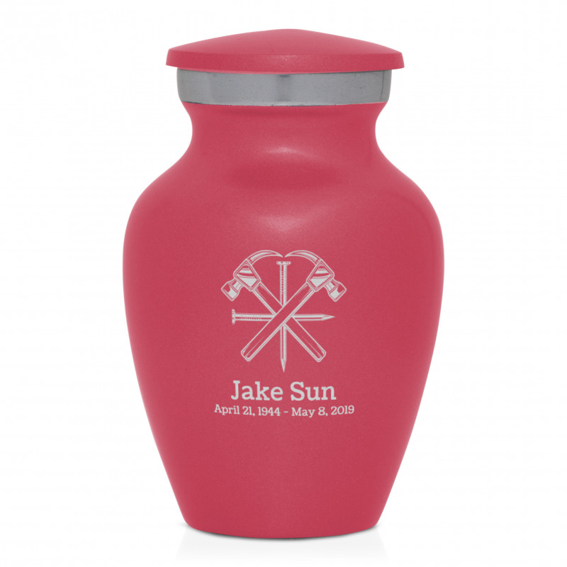 Woodworking Keepsake Urn - Rose Pink