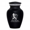 Baseball Keepsake Urn - Jet Black