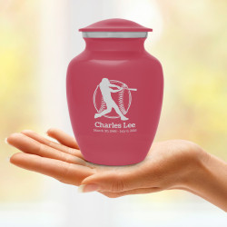 Baseball Sharing Urn - Rose Pink