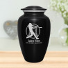 Baseball Cremation Urn - Jet Black