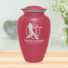 Baseball Cremation Urn - Rose Pink
