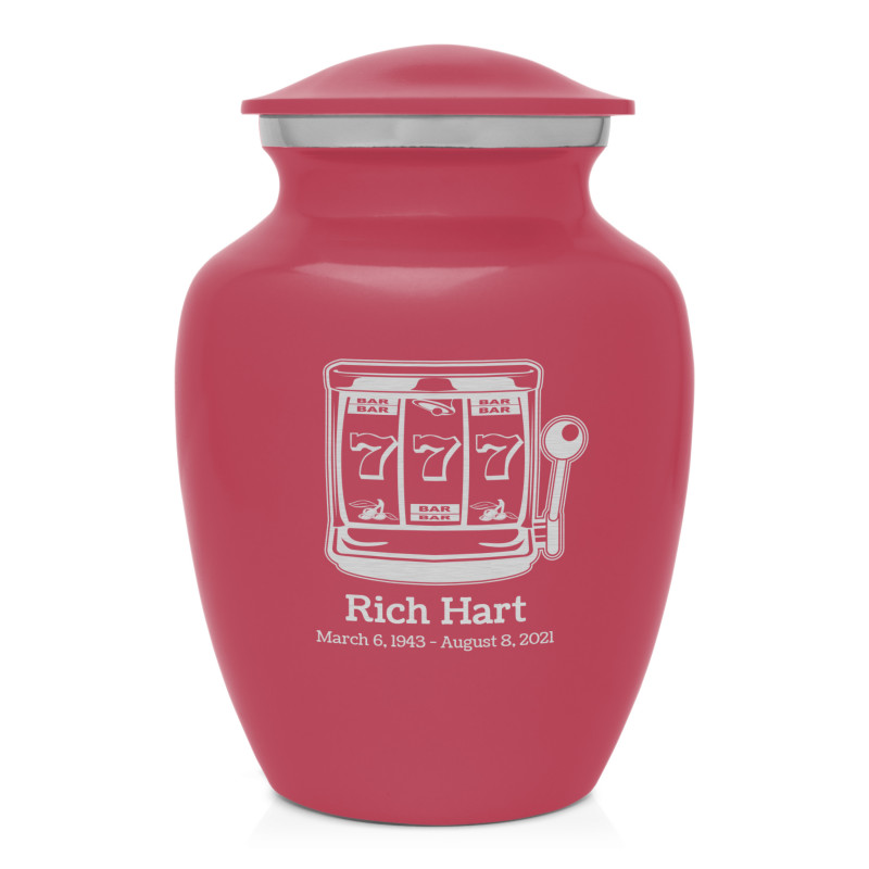 Slot Machine Sharing Urn - Rose Pink