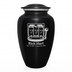 Slot Machine Cremation Urn - Jet Black
