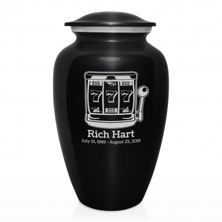 Slot Machine Cremation Urn - Jet Black