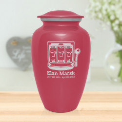 Slot Machine Cremation Urn - Rose Pink