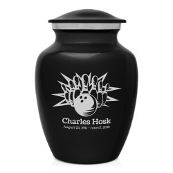 Bowling Sharing Urn - Jet Black