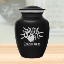 Bowling Sharing Urn - Jet Black