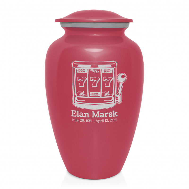 Slot Machine Cremation Urn - Rose Pink