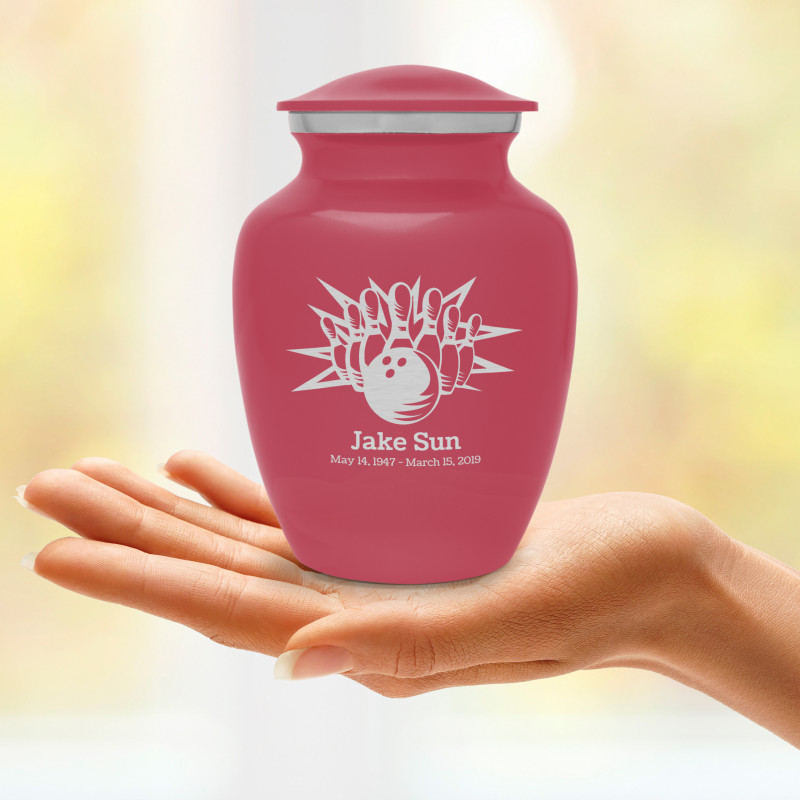 Bowling Sharing Urn - Rose Pink