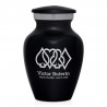 Card Suits Keepsake Urn - Jet Black