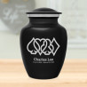Card Suits Sharing Urn - Jet Black