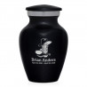 Cowboy Boots Keepsake Urn - Jet Black