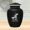 Cowboy Boots Sharing Urn - Jet Black