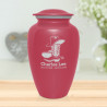 Cowboy Boots Cremation Urn - Rose Pink