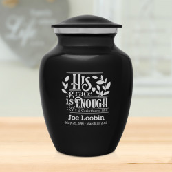 His Grace Is Enough Sharing Urn - Jet Black