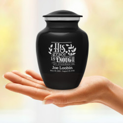 His Grace Is Enough Sharing Urn - Jet Black