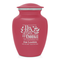 His Grace Is Enough Sharing Urn - Rose Pink