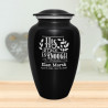 His Grace Is Enough Cremation Urn - Jet Black