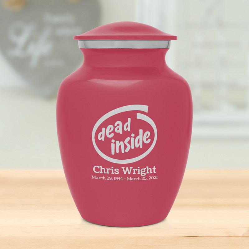 Dead Inside Sharing Urn - Rose Pink
