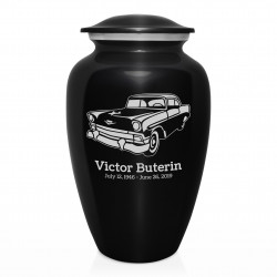 Classic Car II Cremation Urn - Jet Black