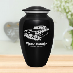 Classic Car II Cremation Urn - Jet Black