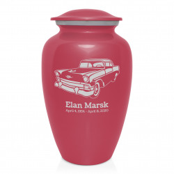 Classic Car II Cremation Urn - Rose Pink