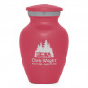 Travel Trailer Camper Keepsake Urn - Rose Pink