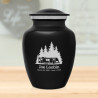 Travel Trailer Camper Sharing Urn - Jet Black