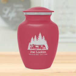 Travel Trailer Camper Sharing Urn - Rose Pink