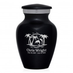 Endless Summer Sunset Keepsake Urn - Jet Black