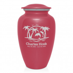Endless Summer Sunset Cremation Urn - Rose Pink